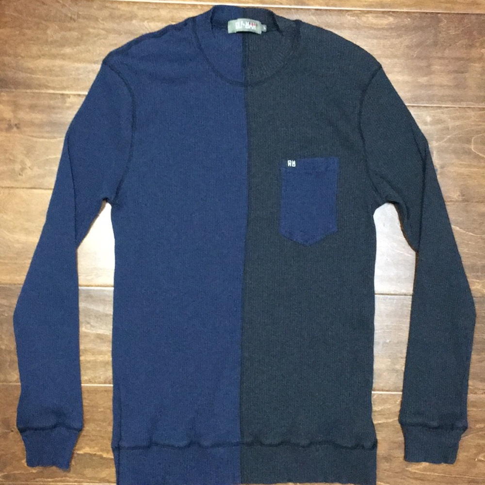 Color Split Long Sleeve Shirt